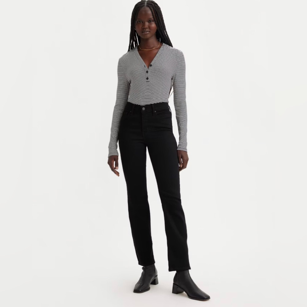 Levi's 314 Shaping Straight Women's Jeans Black Size 31